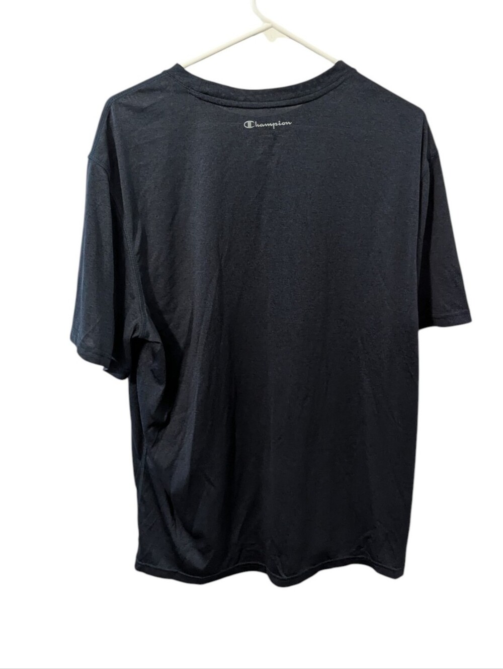Champion Men’s Navy Crewneck Short Sleeve Athletic Tee - Picture 2 of 3